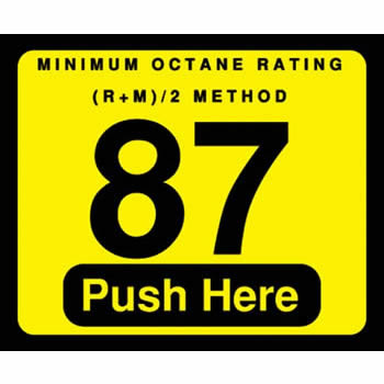 001-129999 - Decal, 87 Octane