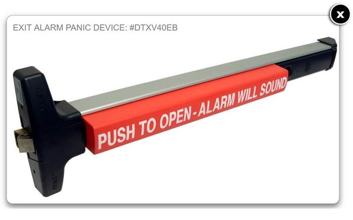 DTXV40EB                        - Exit Alarm Panic Device